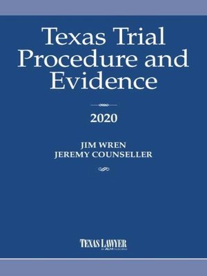 cover image of Texas Trial Procedure and Evidence